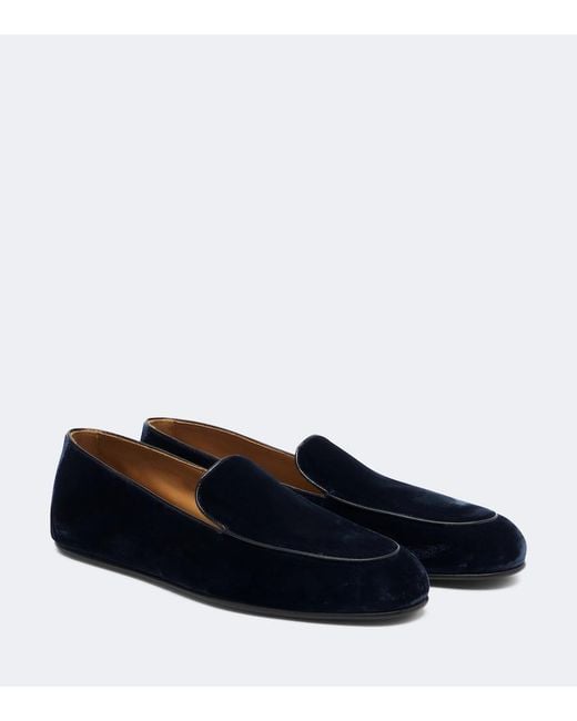 Tom Ford Blue Velvet Loafers