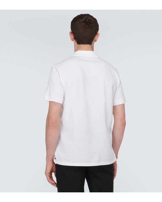 Alexander McQueen Polohemd aus Baumwoll-Pique in White für Herren