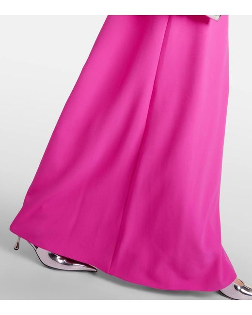 Safiyaa Pink Verzierte Robe Naimal aus Crepe