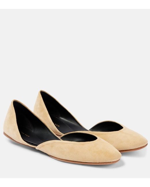Ballerines Gemma En Daim The Row en coloris Black