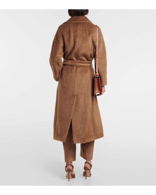 Manteau Borbone en alpaga, laine et cachemire Max Mara en coloris Brown