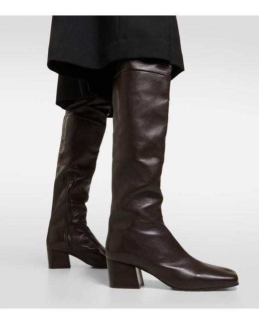 Botas Mosqueteras De Piel Lemaire de color Black