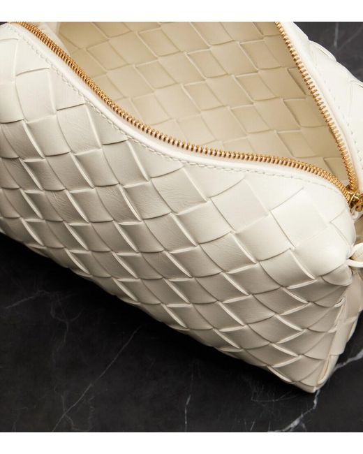 Bottega Veneta Natural Loop Mini Leather Crossbody Bag
