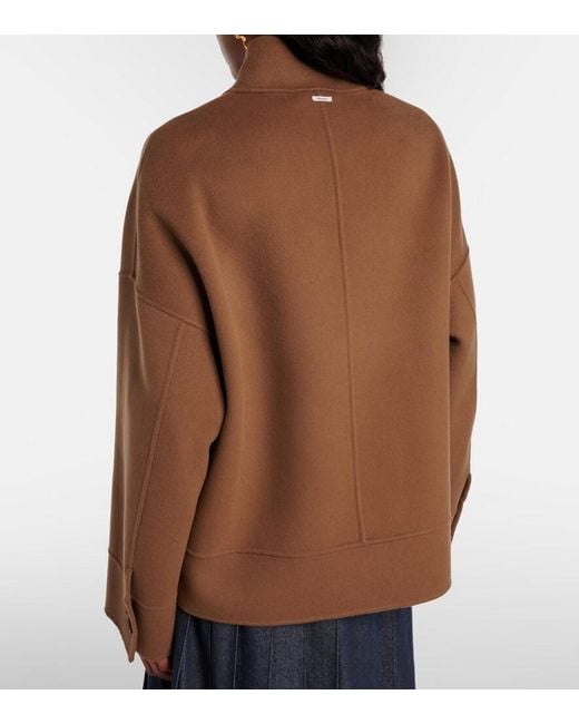 Max Mara Brown Renna Virgin Wool Jacket