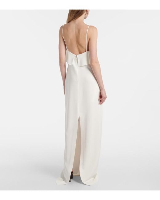Stella McCartney White Ruffled Gown