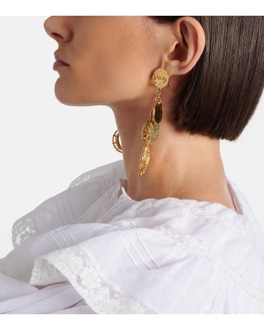 Chloé Metallic Ohrringe Medals