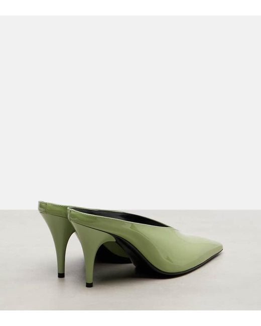 Gucci Green Mules 97 85 Aus Lackleder