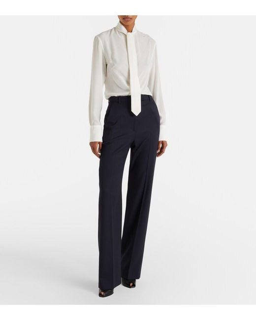 McQueen Blue Straight Pants