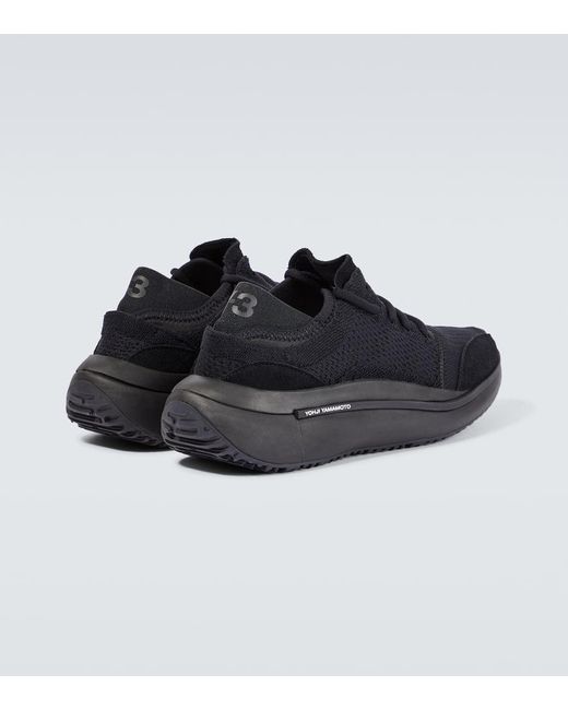 Sneakers Qisan Knit di Y-3 in Black da Uomo