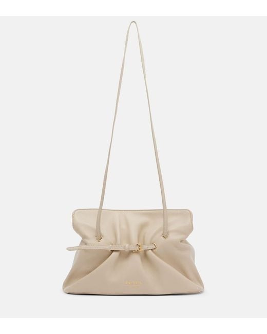 Prada Natural Dada Small Leather Shoulder Bag
