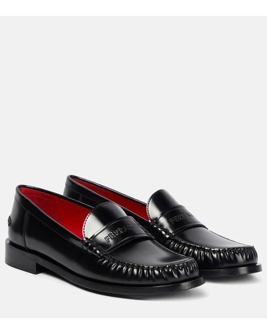 Ferragamo Classic Black Leder Loafer