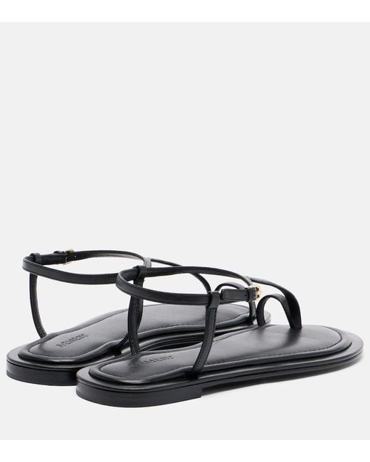 A.Emery Black Alta Leather Sandals