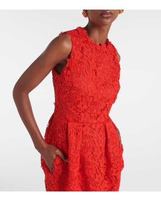 Abito Midi Alani di Safiyaa in Red