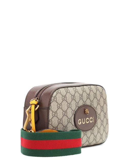 Gucci GG Supreme Crossbody Bag in Brown - Lyst