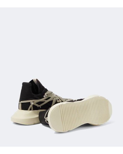 Rick Owens Black Megalace Sneakers for men