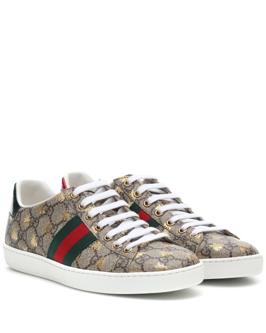 brown gucci trainers
