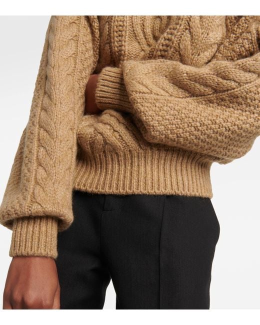 Loro Piana Natural Erdenet Cashmere And Mohair Turtleneck Sweater