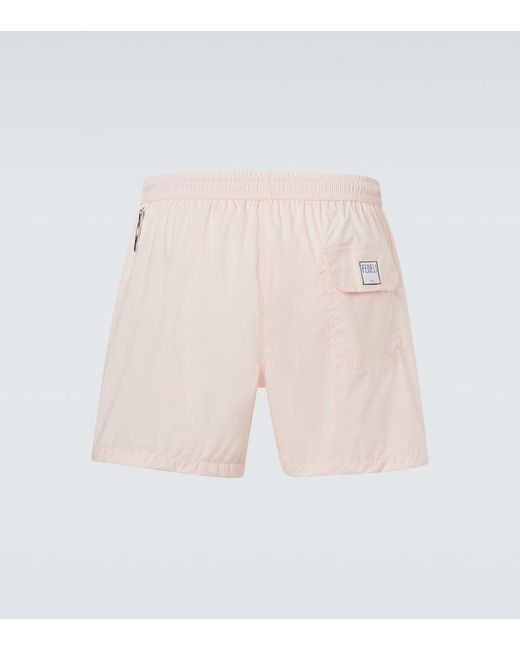 Fedeli Pink Madeira Swim Trunks for men