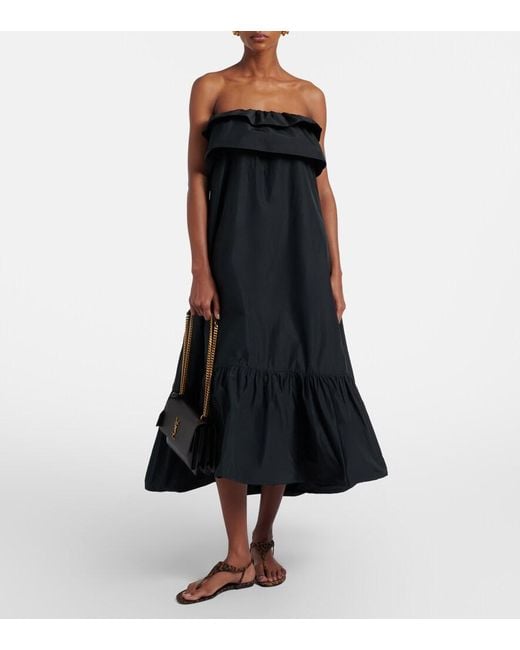 Saint Laurent Black Cassandre Leather Shoulder Bag