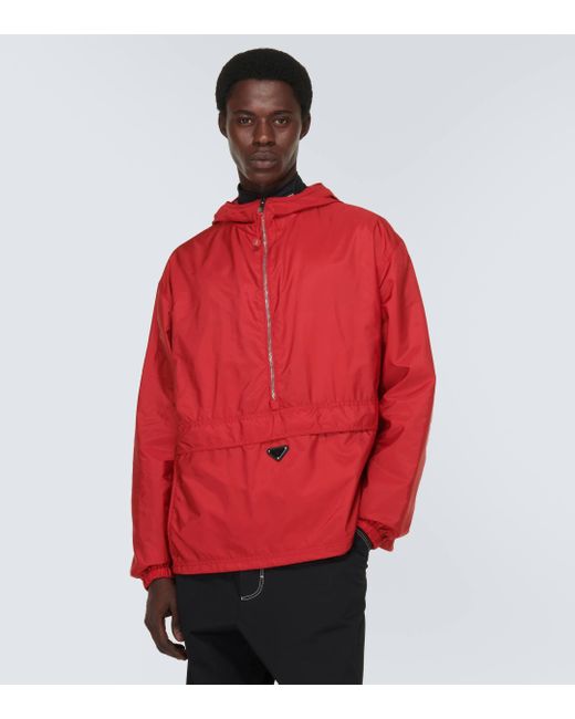 Prada Red Technical Jacket for men