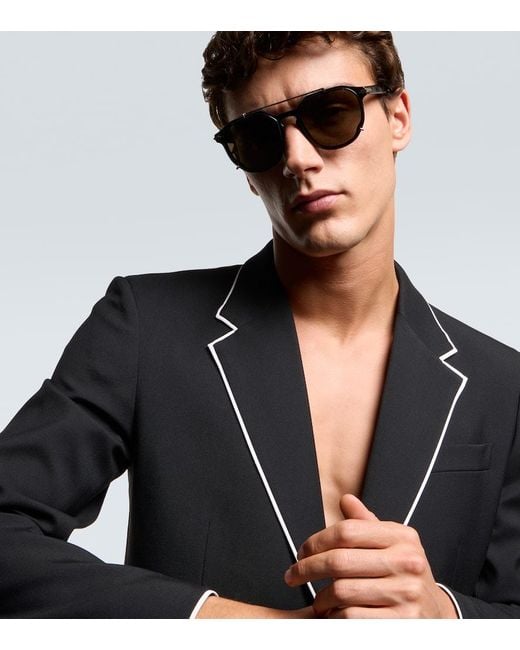 Dior Runde Sonnenbrille Diorblacksuit Ri in Brown für Herren