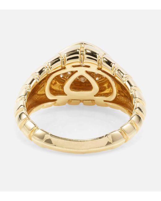 Marina B Metallic Timo 18kt Gold Ring With Diamonds