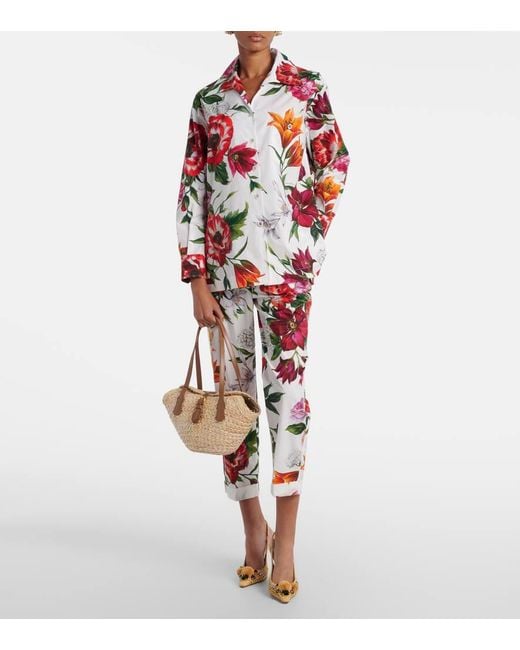 Dolce & Gabbana Natural Capri Small Raffia Basket Bag