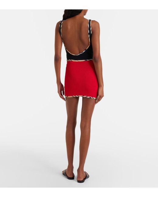 Burberry Red X Hunza G Devyn Beach Cover-Up