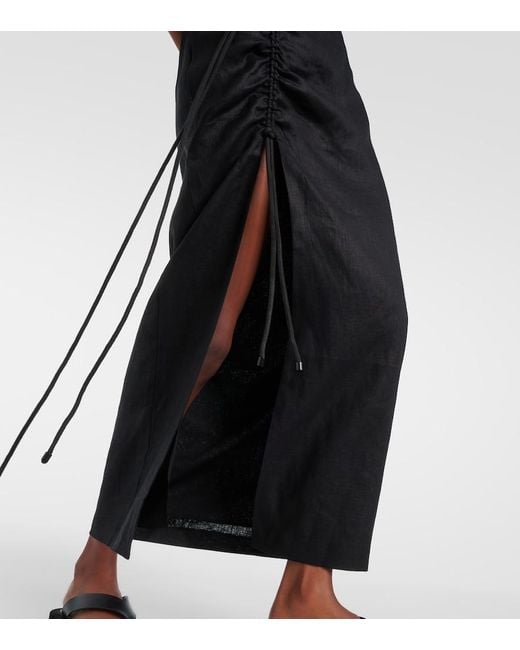 Sir Black Josefina Linen Maxi Skirt