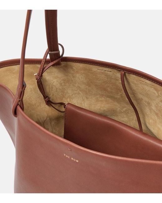 The Row Red Park Leather Tote Bag