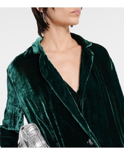 Velvet Green Blazer