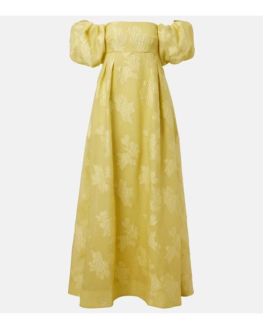 Abito Lungo Benette di Rebecca Vallance in Yellow
