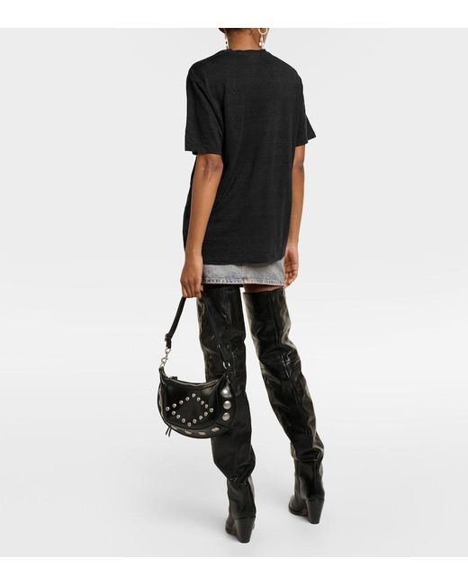 Isabel Marant Blue Zewel Logo T-Shirt