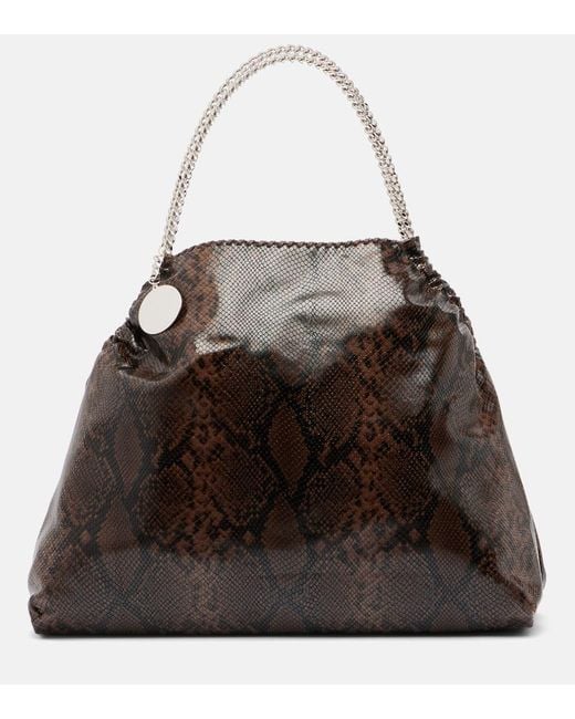 Stella McCartney Brown Tote Bag Aus Lederimitat