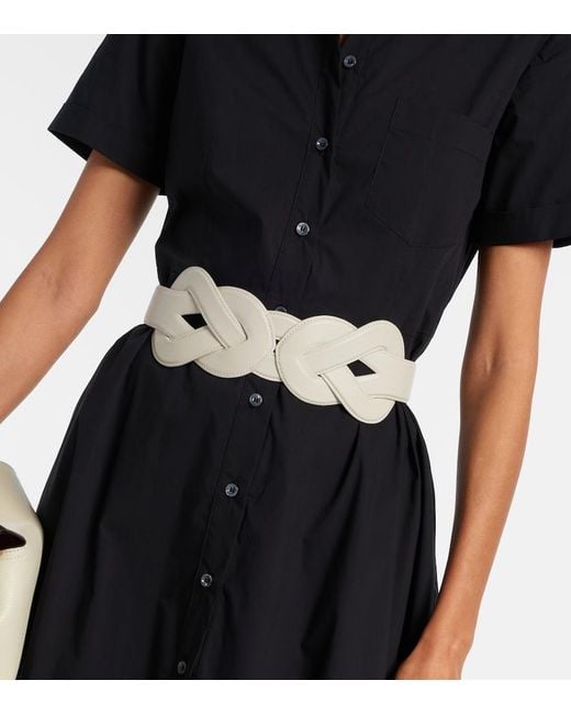 Altuzarra White Loopy Leather Belt