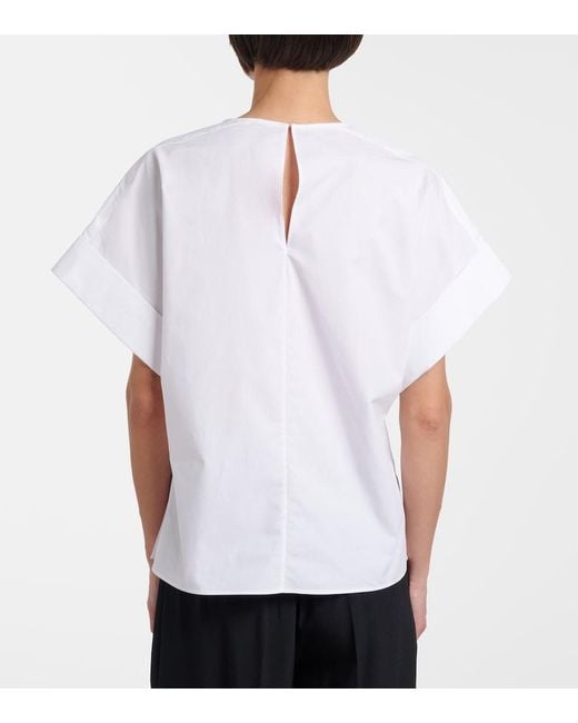 Joseph White Fassia Cotton Poplin Blouse