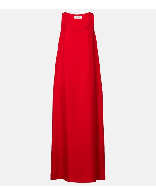 Rohe Red Silk Maxi Dress