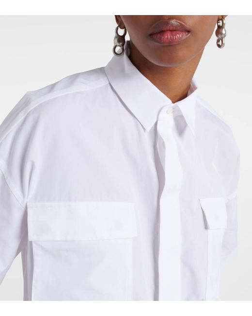 Camisa Thomas Mason de popelin de algodon Sacai de color White