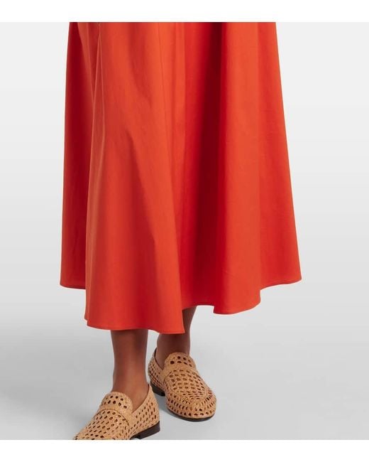 Vestido Largo Romea De Popelin Max Mara de color Red