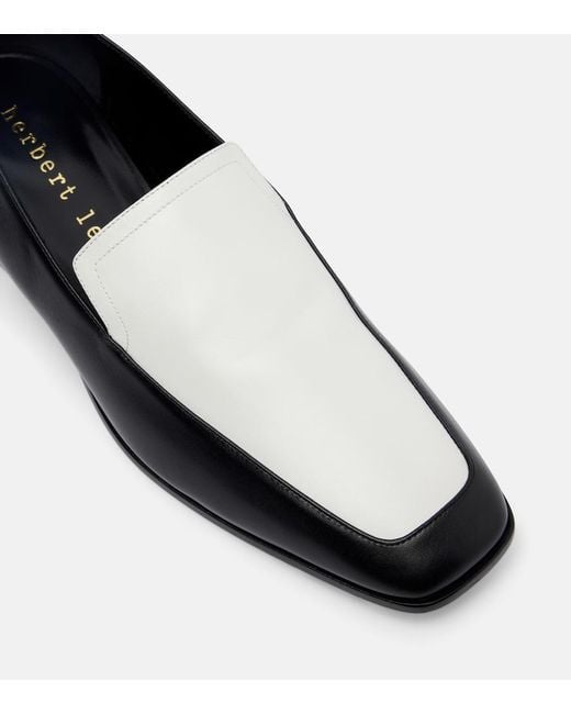 Herbert Levine Black The Real Deal Leather Loafers