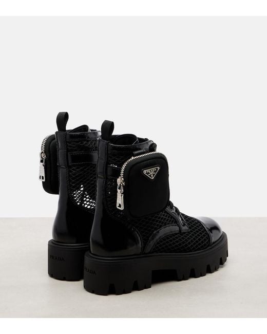 Anfibi di Prada in Black