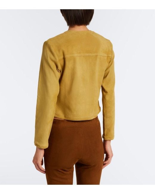 Stouls Yellow Astrid Suede Cardigan