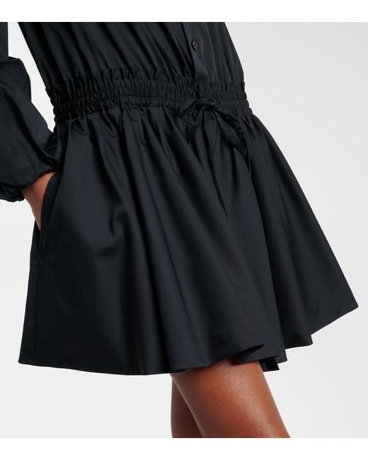 Noir Kei Ninomiya Black Cotton Shirt Dress