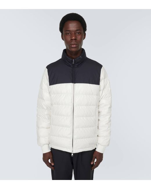 Moncler Blue Coyers Quilted Down Jacket for men