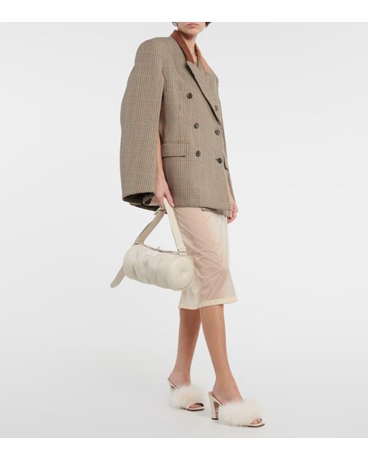 Maison Margiela White Glam Slam Leather Shoulder Bag