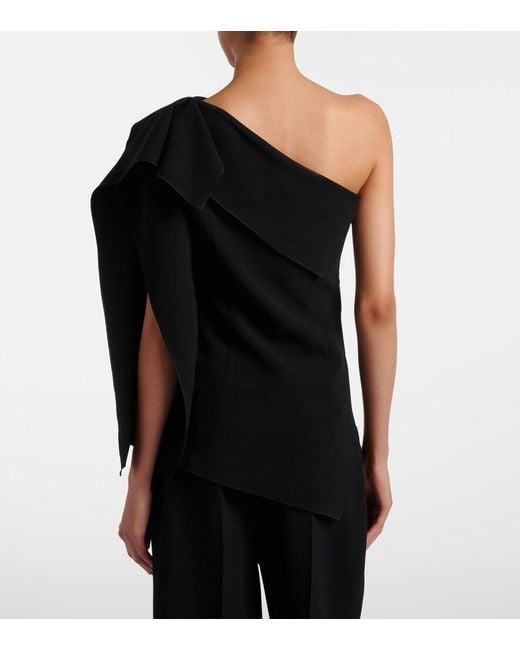 FFORME Black Lavinia One-Shoulder Top