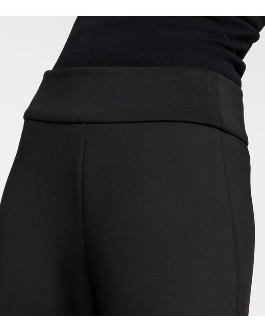 Pantaloni a gamba larga Levante in jersey di Max Mara in Black