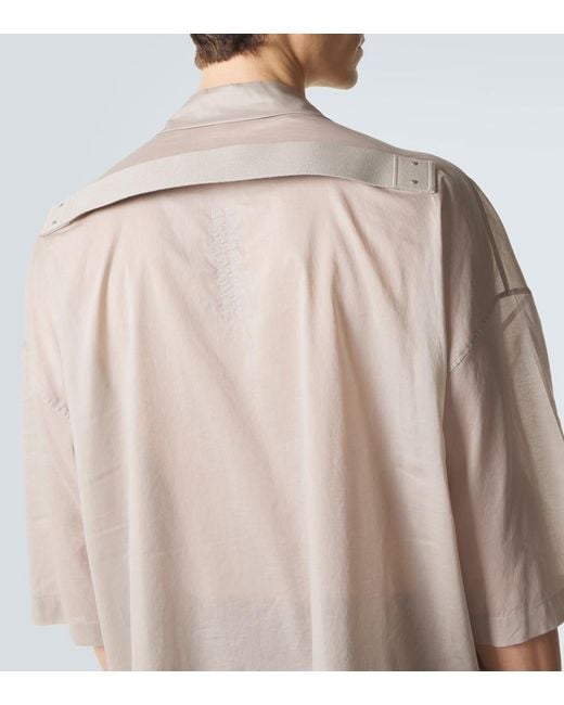 Rick Owens Natural Magnum Tommy Cotton Shirt for men