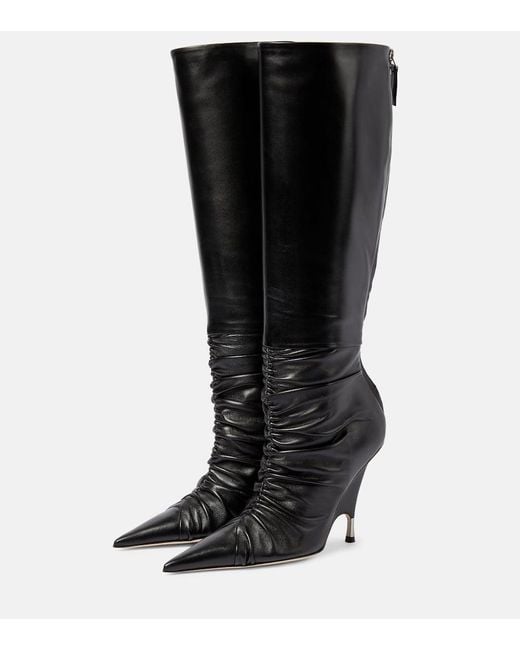 Blumarine Black Godiva Knee-high Boots