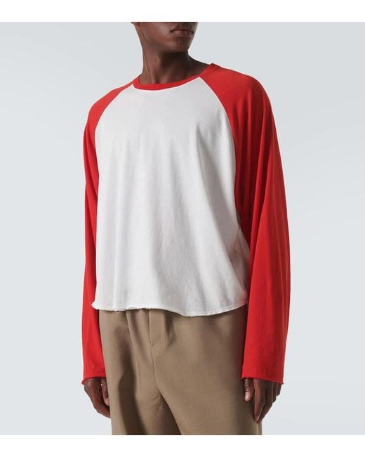 The Row Jameson Cotton Jersey T-Shirt in Red for Men | Lyst